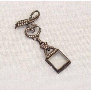 Vintage Sterling Silver Frame Brooch - A12